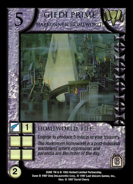 Giedi Prime, Harkonnen Homeworld
